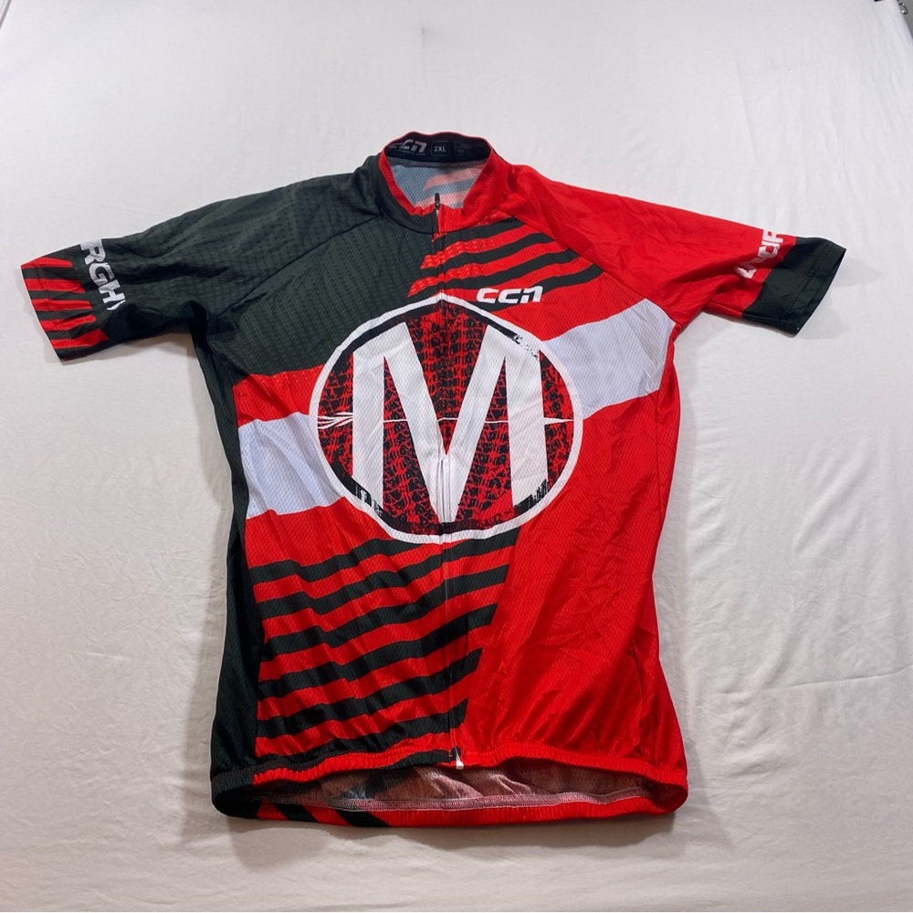 CCN SPORTS Running Cycling Jersey Shirt Men 2XL Comfort Athletic Full  Zipper